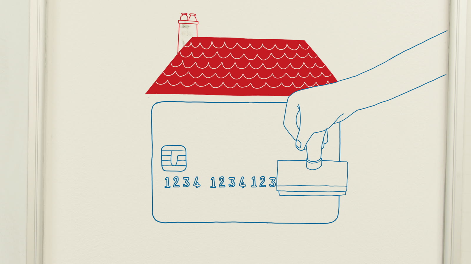 Access Prepaid, a wall of hand drawn posters and tickets around a photographic portrait