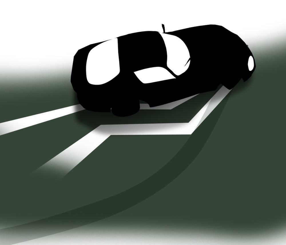 BBC Top Gear Promo, an illustrated silhouette of a sports car in motion, from the archive page's own hero image
