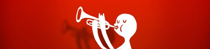 Coptic Orphans, Copts Got Talent, an animated character playing a trumpet, from the archive page's own hero image