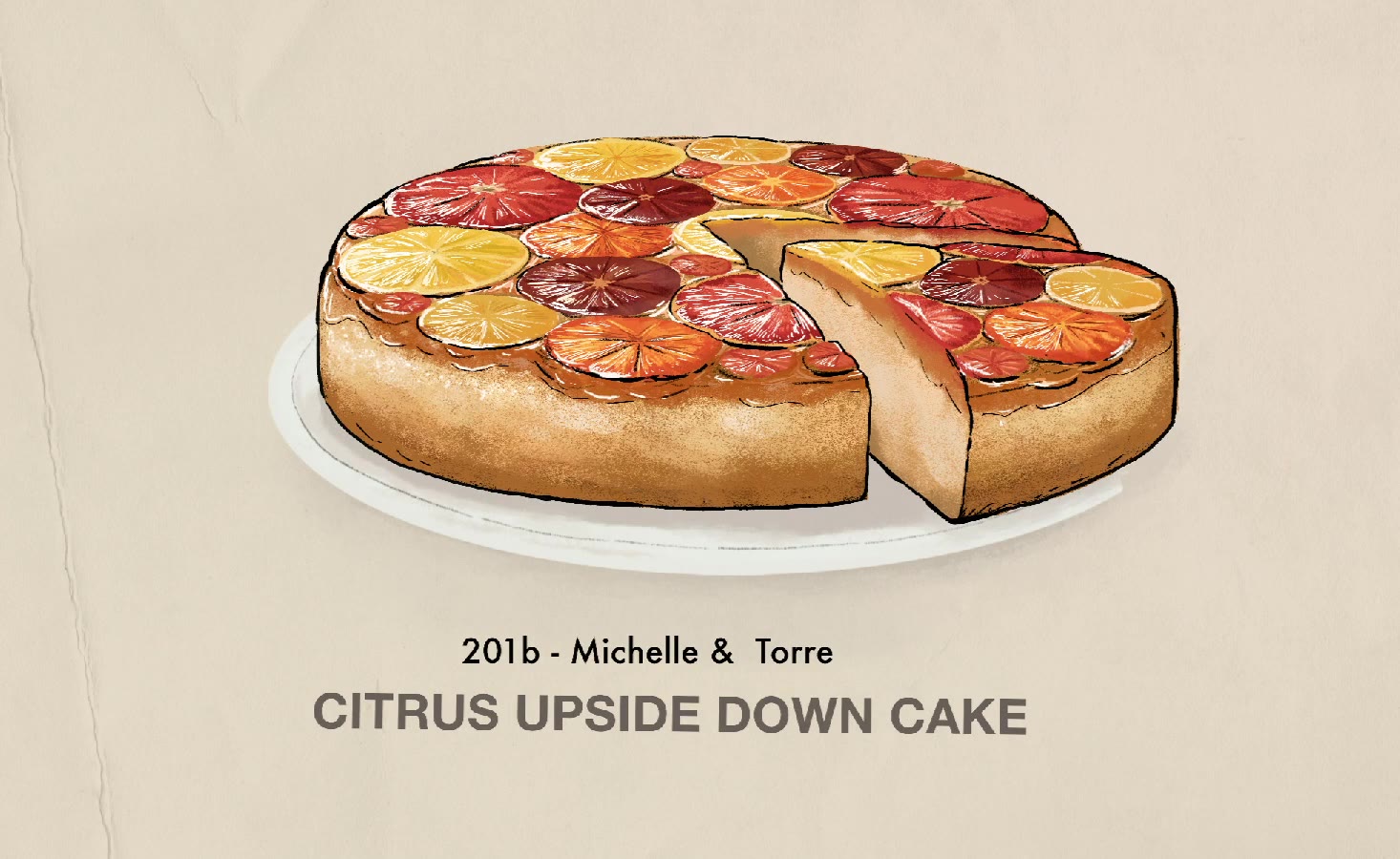 Citrus Upside Down Cake Reveal (Michelle & Torre): still