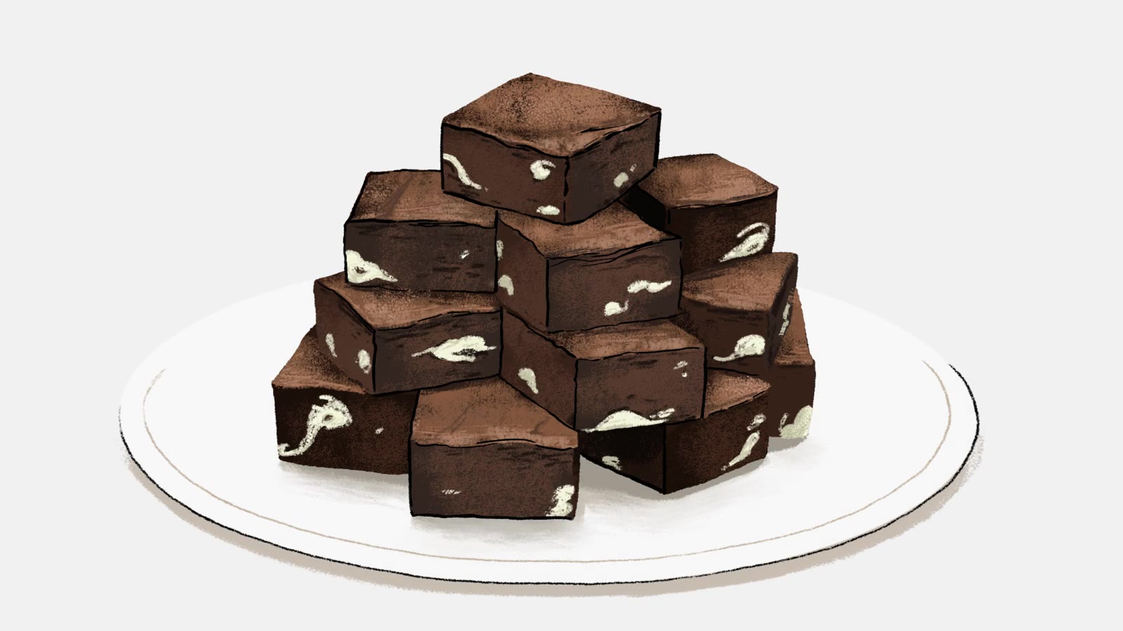 Mint Cream Cheese Brownies Reveal (Torre & Michelle): still