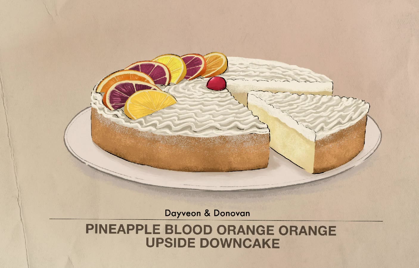 Pineapple Blood Orange Upside Down Cake Reveal (Dayveon & Donovan): still