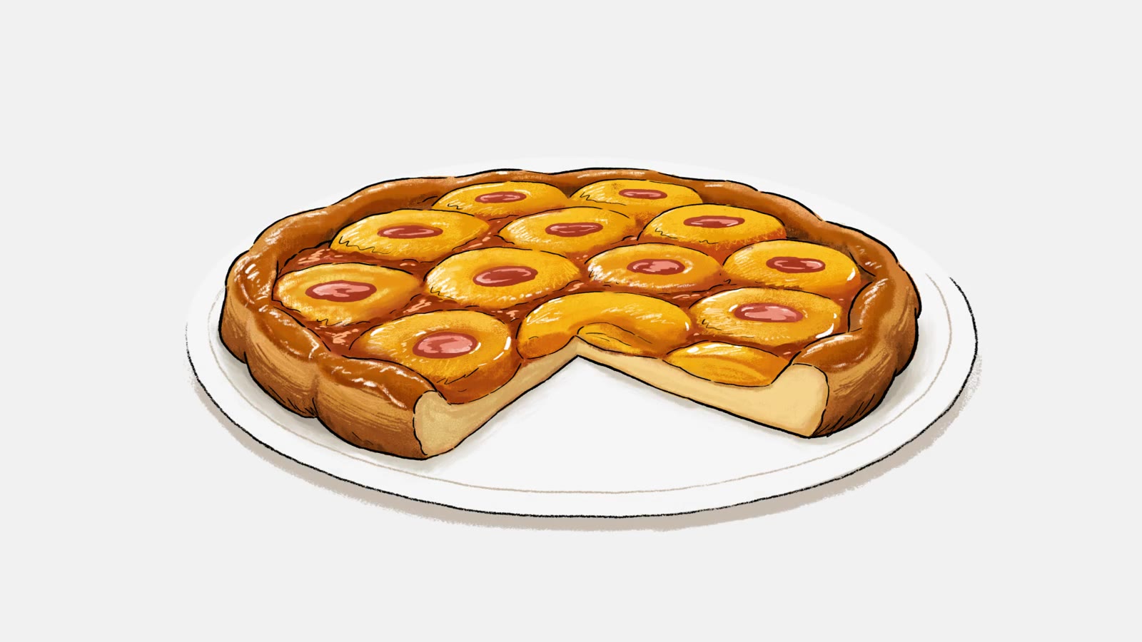 Pineapple Upside Down Cake Reveal, Alternate Cut (Amber & Yass): still