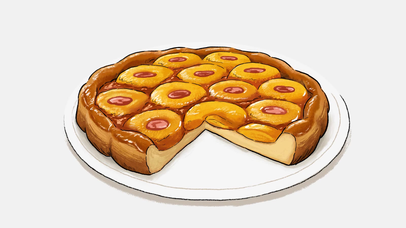 Pineapple Upside Down Cake Reveal (Amber & Yass): still