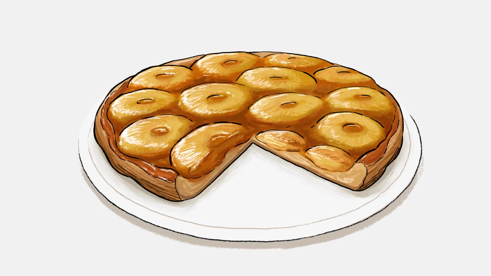 Pineapple Upside Down Cake Reveal (Cherry & Steph): still