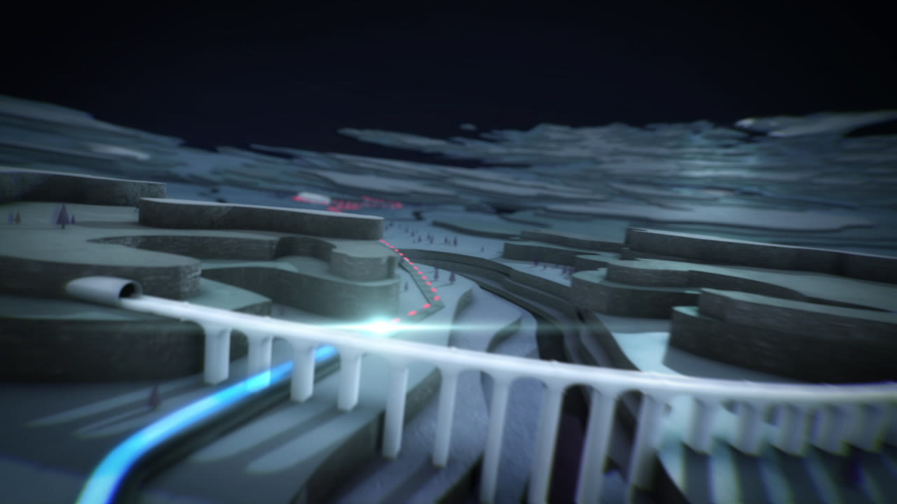Track and Trace, 3D map sequence still